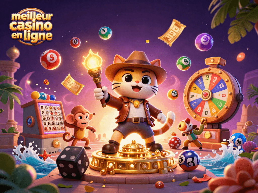 Profitez du meilleur casino en ligne avec des éléments de jeu dynamiques et colorés.