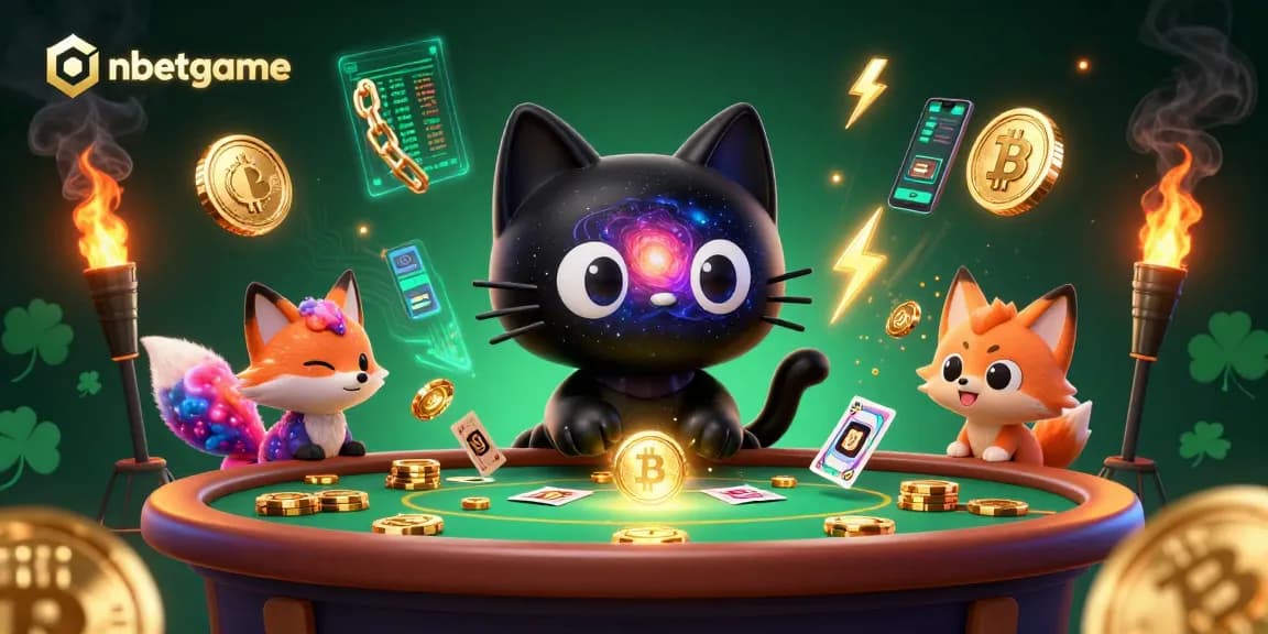 Experience thrilling gameplay with nbetgame, featuring a cosmic casino scene with crypto elements.