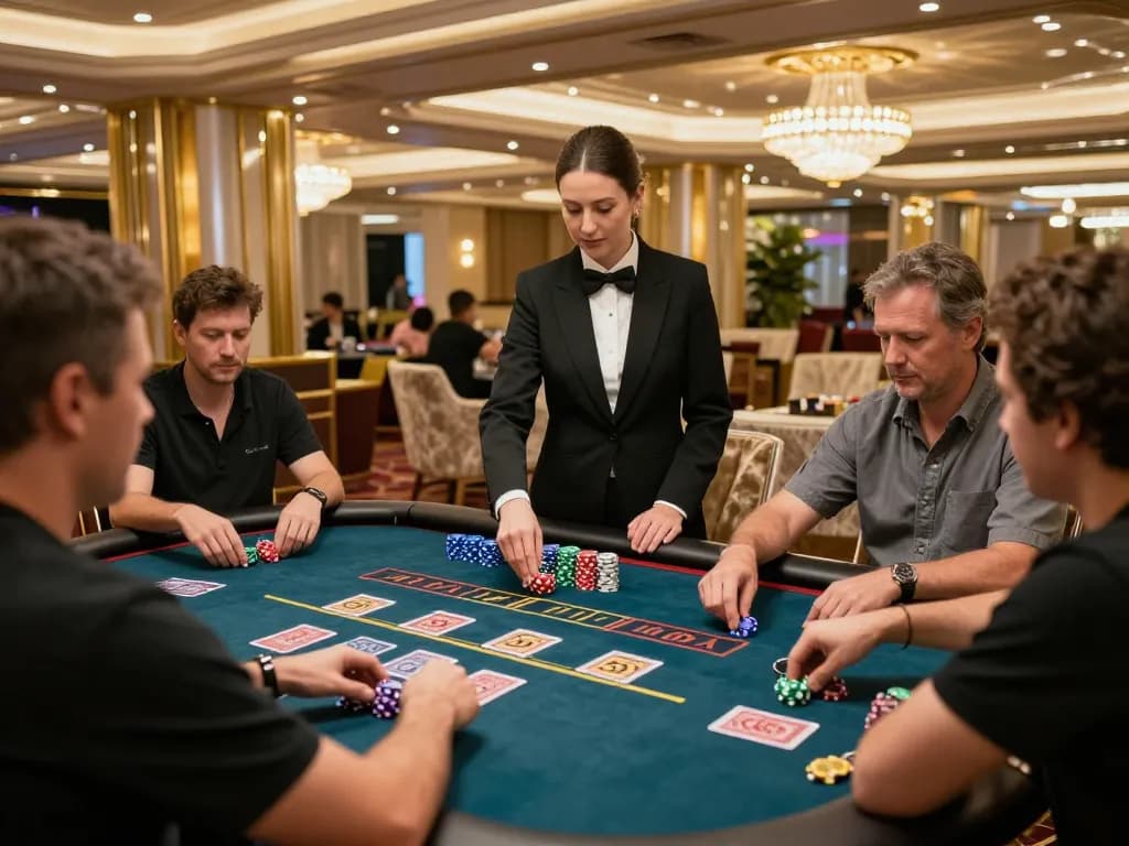 Experience thrilling gameplay at LC88 live dealer table with professional dealer and engaged players