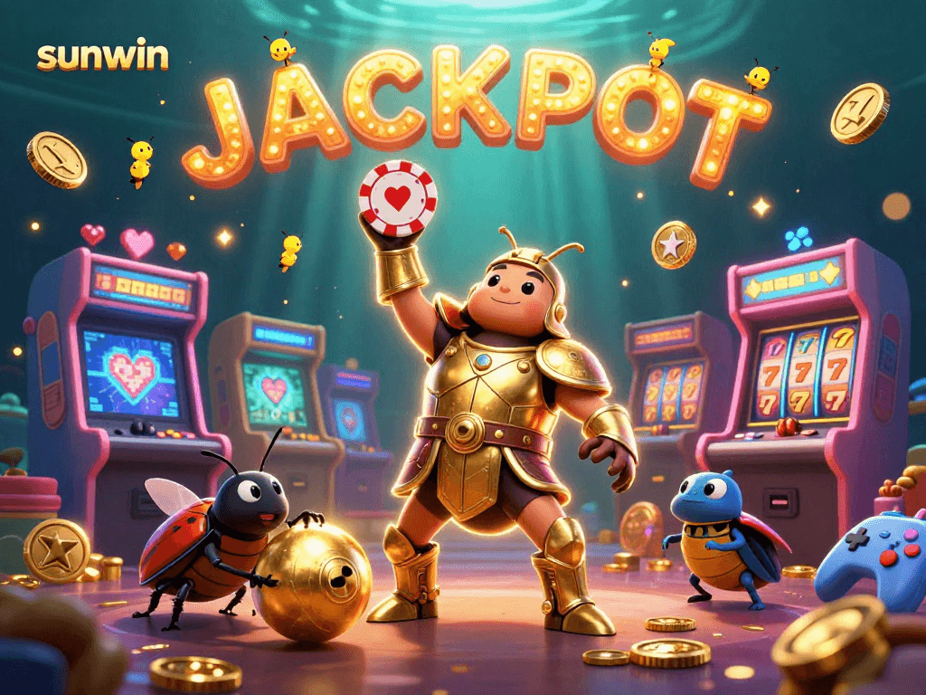 Join the excitement of sunwin with a dynamic beetle champion and golden casino elements