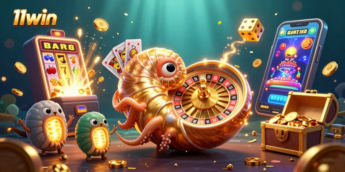 Experience thrilling games at 11win with an ancient nautilus roulette and vibrant casino elements.