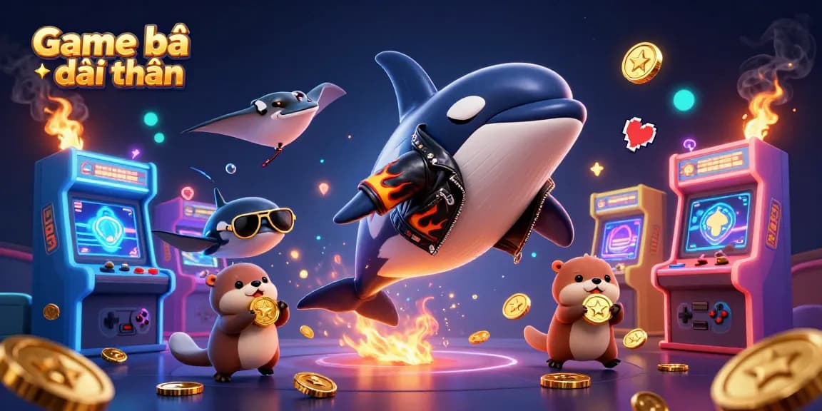 Experience the thrill of Game bài đổi thưởng with vibrant characters and exciting casino elements.