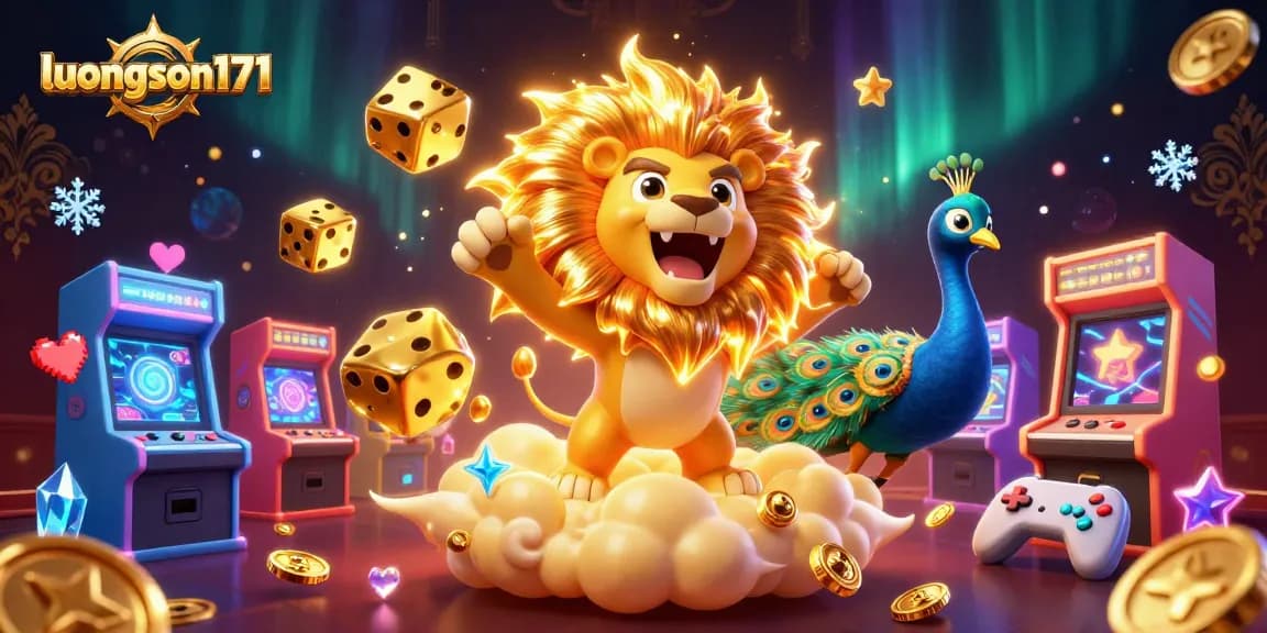 Experience thrilling gaming action with luongson171 in this dynamic 3D casino illustration.