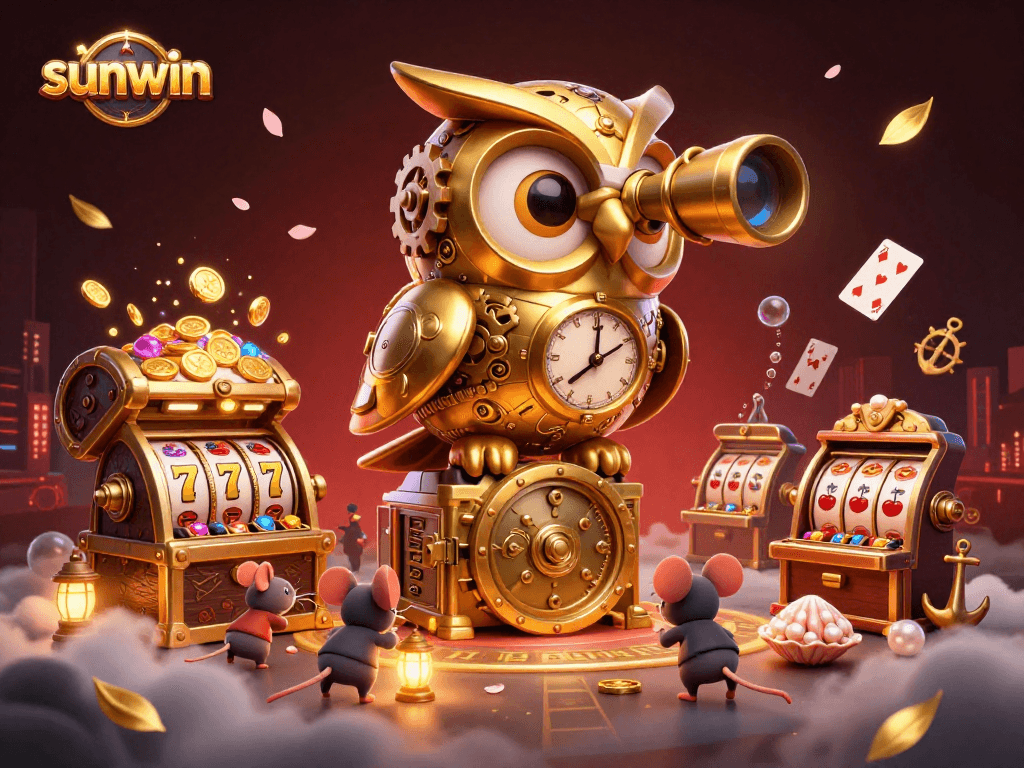 Engage with sunwin’s dynamic casino atmosphere filled with golden treasures and lively characters.