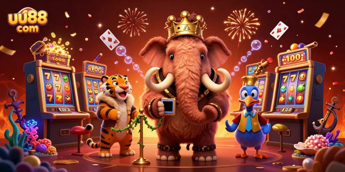 Experience thrilling gameplay at uu88 com with a vibrant casino scene featuring vivid characters.