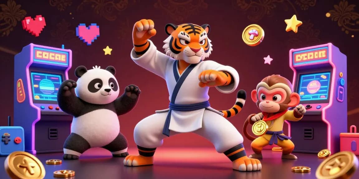 Engage with the vibrant world of sàn cá cược GMNC, showcasing a fun and dynamic casino atmosphere with cartoon characters.