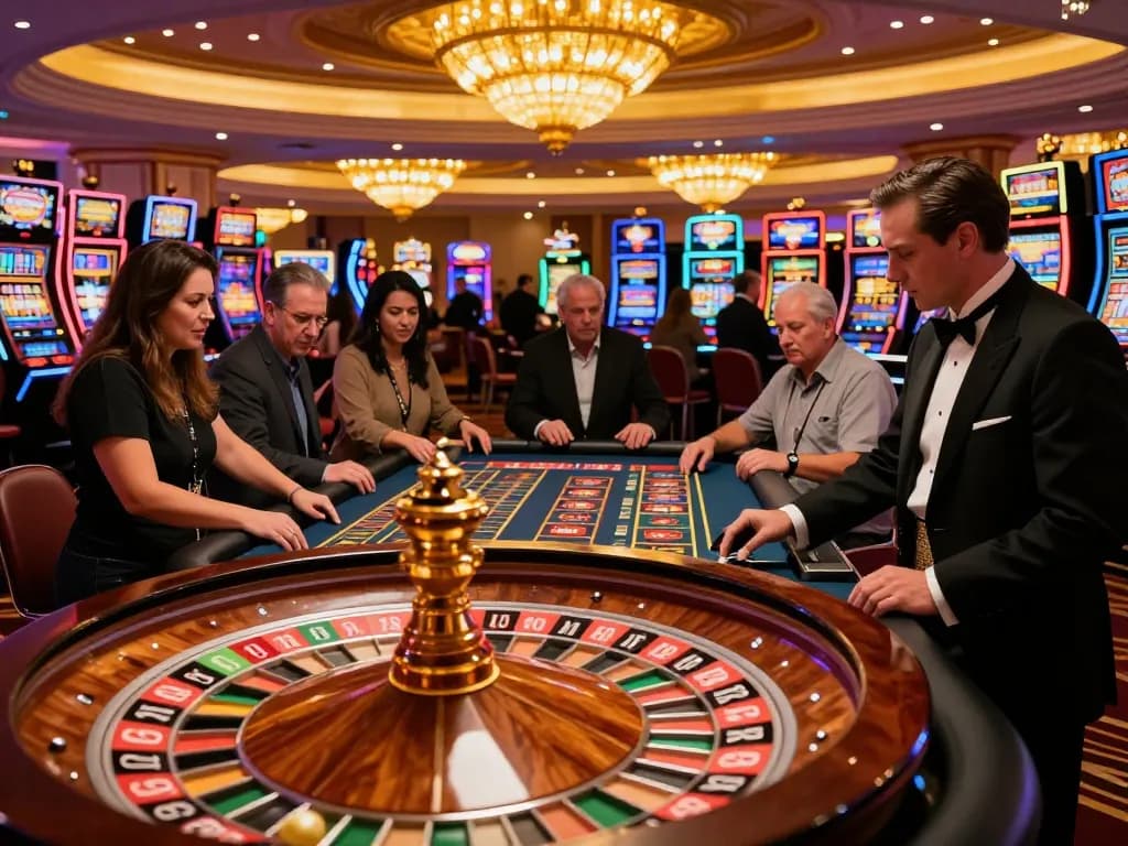 Experience the thrill of the 79king1 best roulette game as players cheer for winning bets.