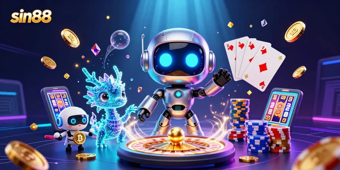 Spin the roulette with sin88 in this vibrant 3D casino illustration featuring immersive gaming elements.