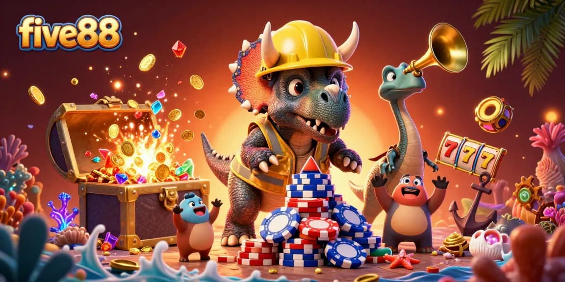 Engage with five88's thrilling slots scene featuring vibrant characters and dynamic gameplay.