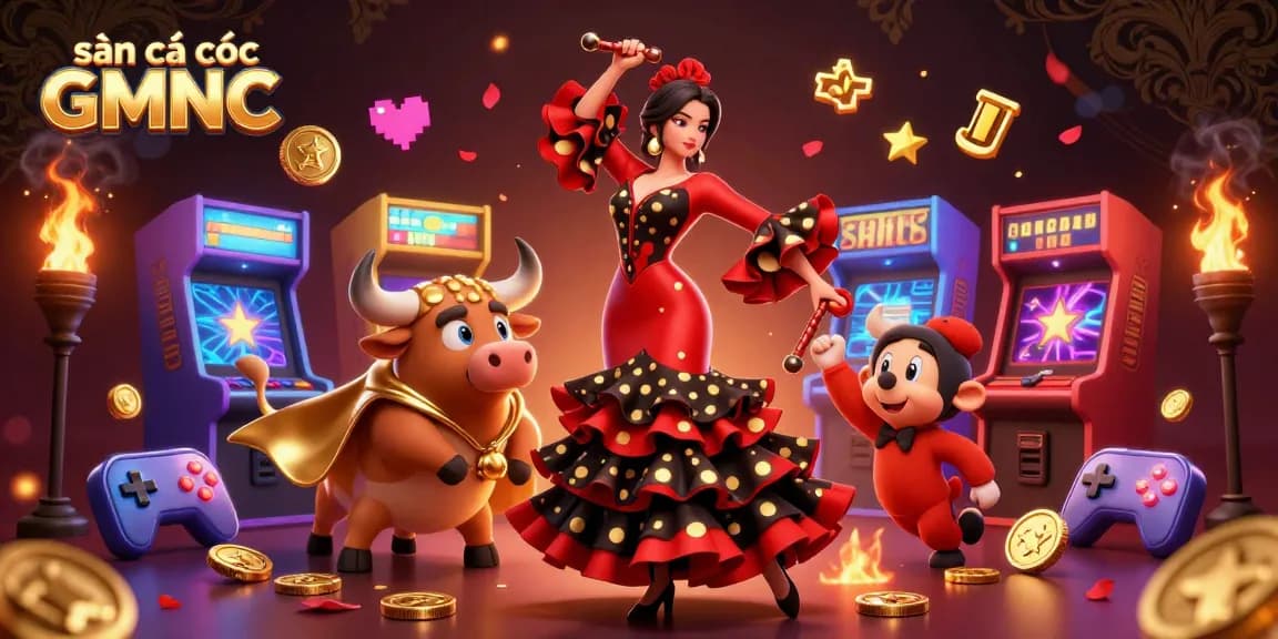 Experience thrilling action at sàn cá cược GMNC with dynamic gaming and vibrant illustrations.