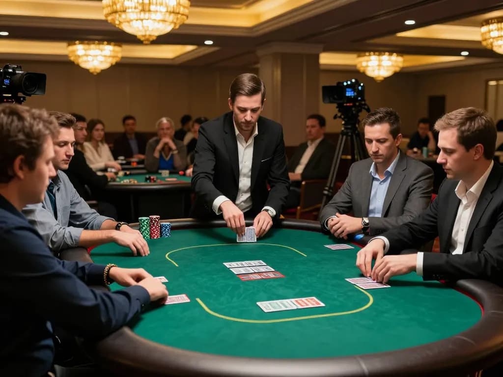 Experience the excitement of professional poker at 77WIN casino tournament with strategic gameplay.