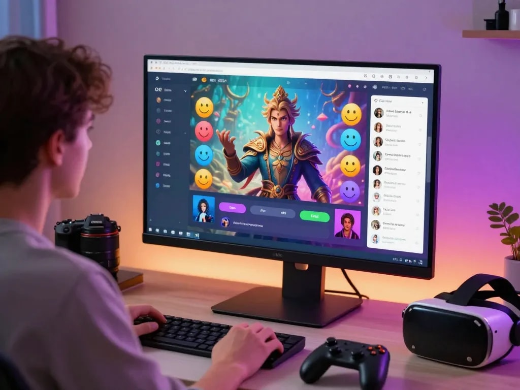 Engaging chat scene with CrushOn AI character customization and interactive elements.