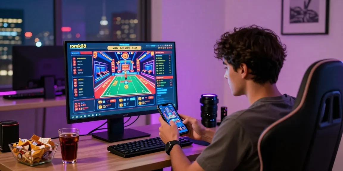 Engaging online gambling experience with rokok88 gaming statistics and vibrant graphics.