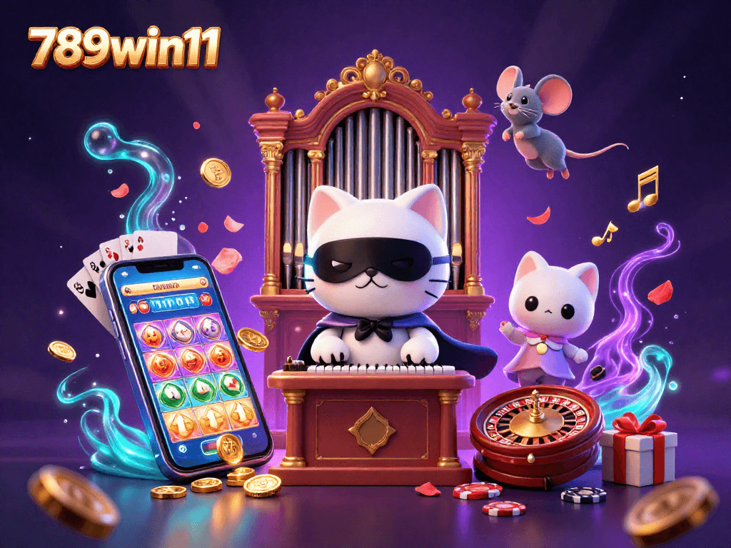 Experience vibrant spins and wins with 789win11 in this enticing casino scene featuring slot games and dynamic action.