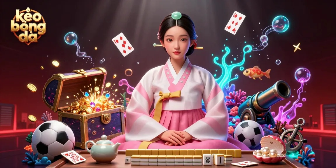 Engage in exciting kèo bóng đá action with dynamic elements including sports and betting details.