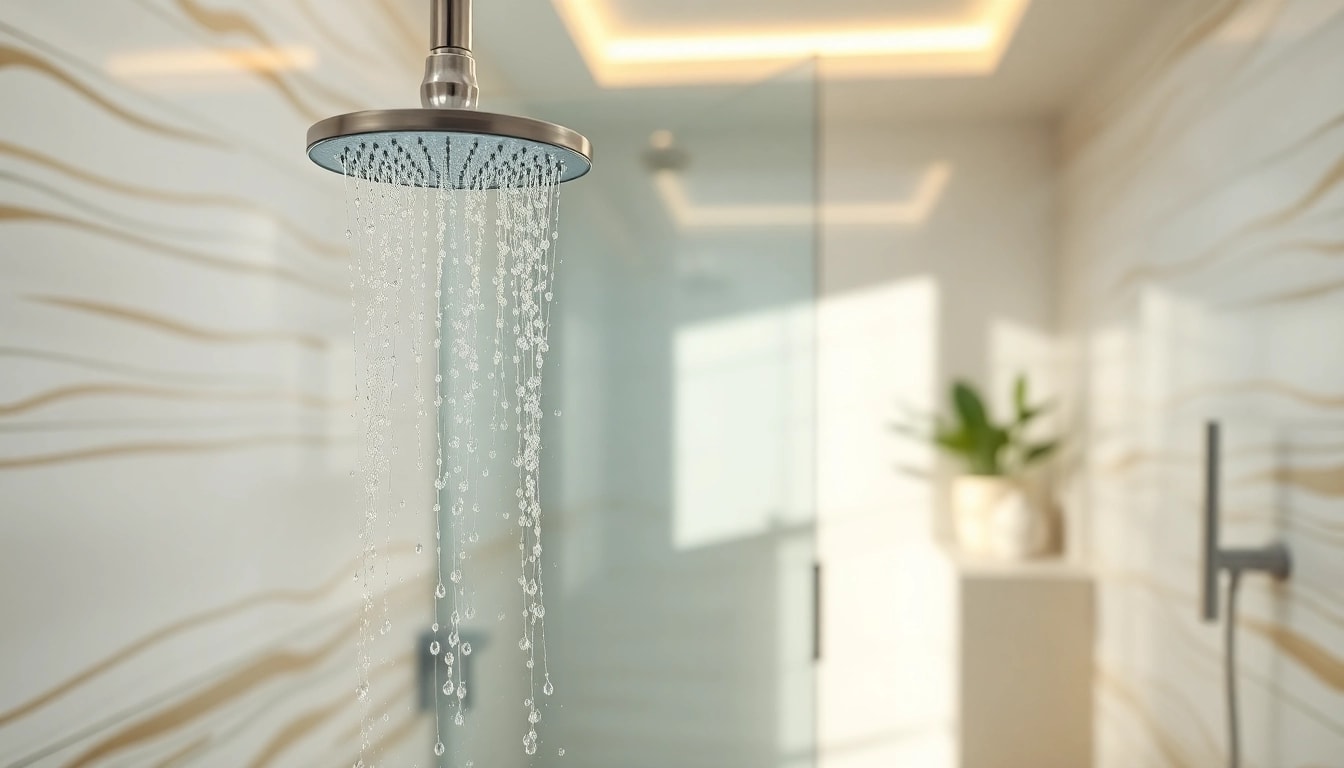 Transform your space with elegant showers au featuring a modern design and serene ambiance.