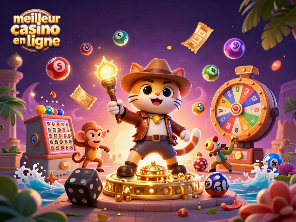 Profitez du meilleur casino en ligne avec des éléments de jeu dynamiques et colorés.