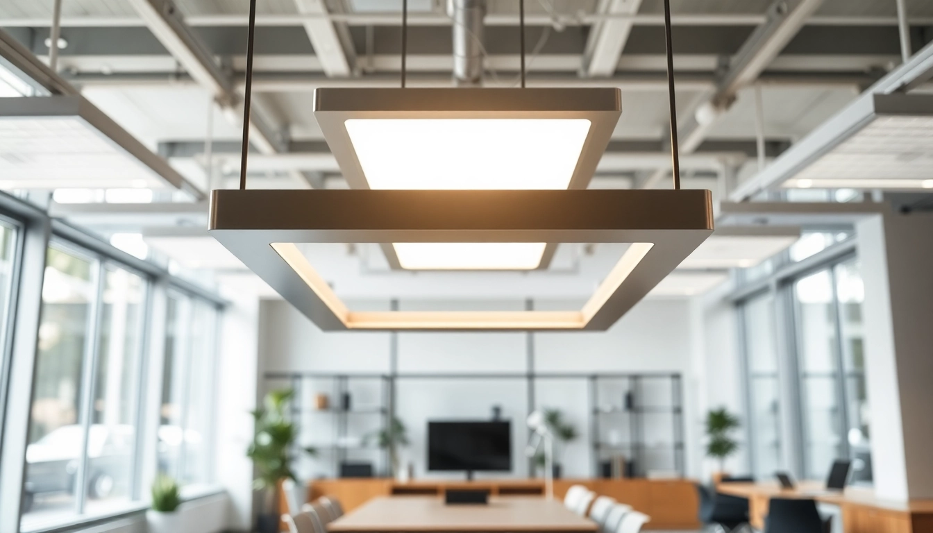 Illuminate your space with a stylish square light fixture that enhances modern interiors.