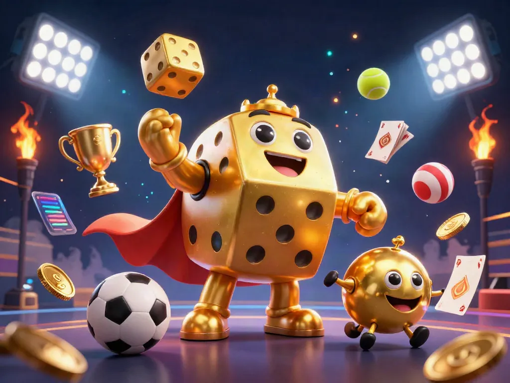 Win big with mubet as dynamic sports and casino elements fill the lively scene.