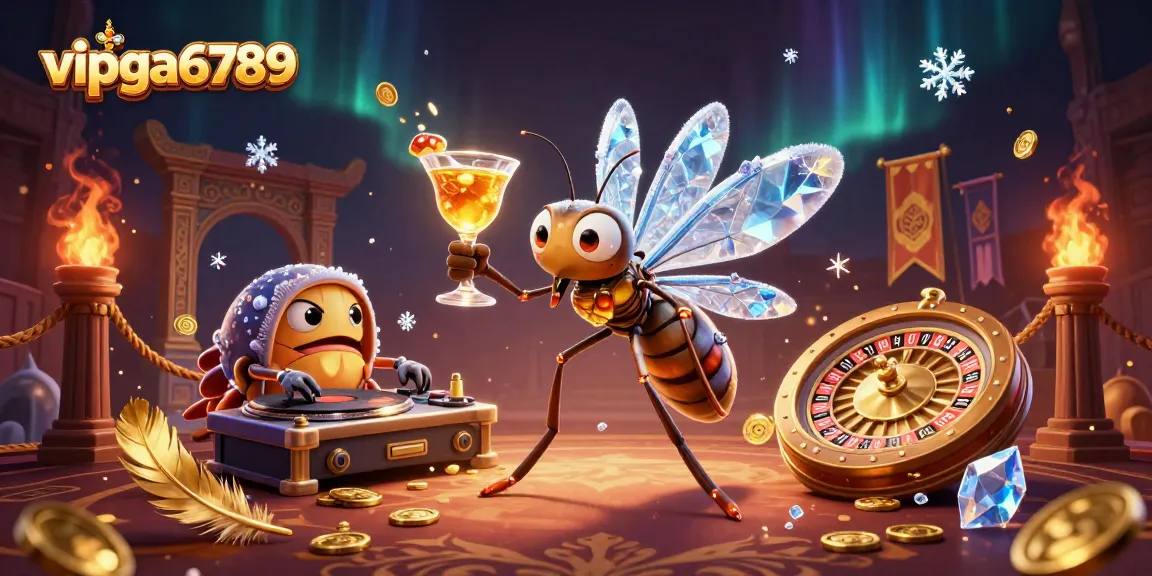 Experience the excitement of vipga6789 with a dynamic scene of 3D characters celebrating casino games.