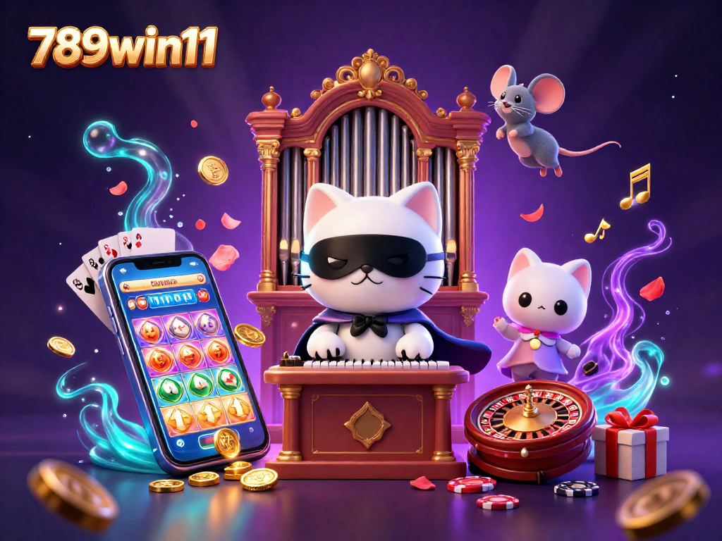 Experience vibrant spins and wins with 789win11 in this enticing casino scene featuring slot games and dynamic action.