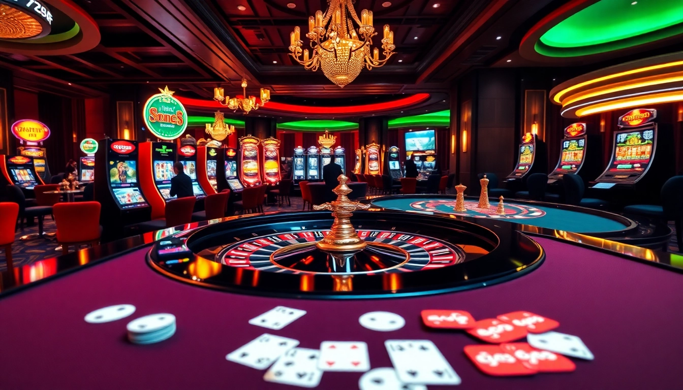 Experience thrilling gameplay at 789f with dynamic casino tables and vibrant slot machines.