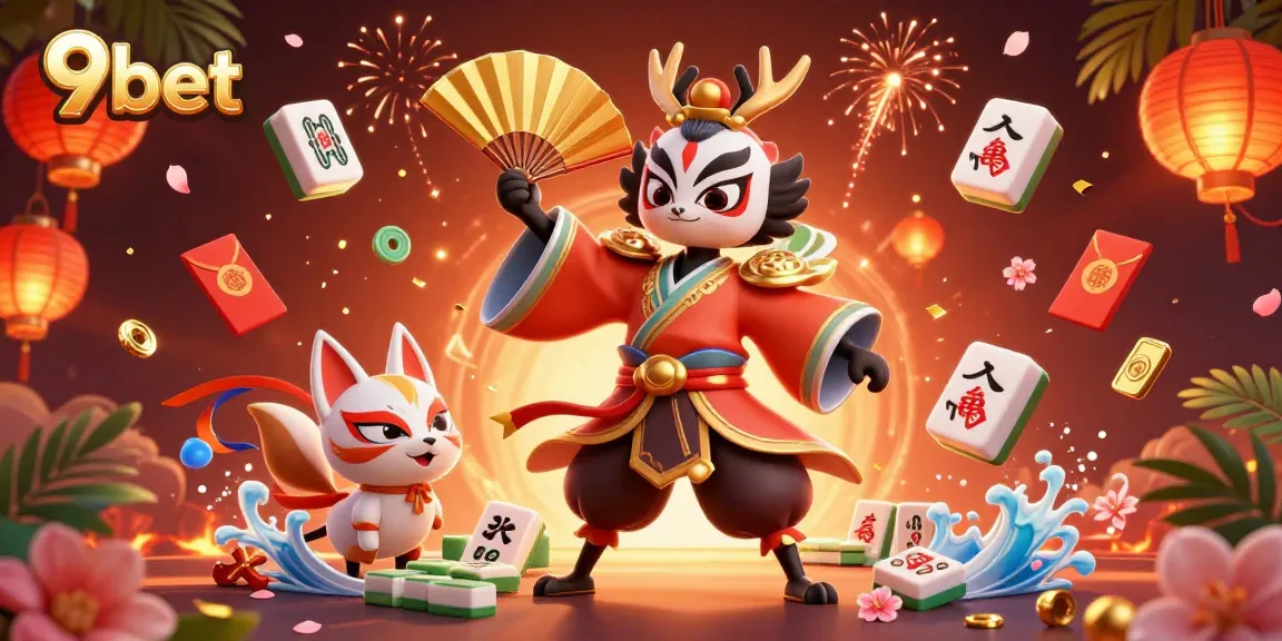 Experience exciting gameplay and promotions at 9bet, featuring vibrant casino elements and engaging characters.