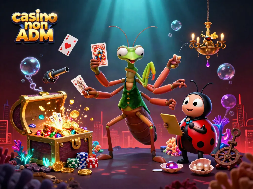 Giocatori nei casinò non ADM sfidano la sorte con carte e chip scintillanti.