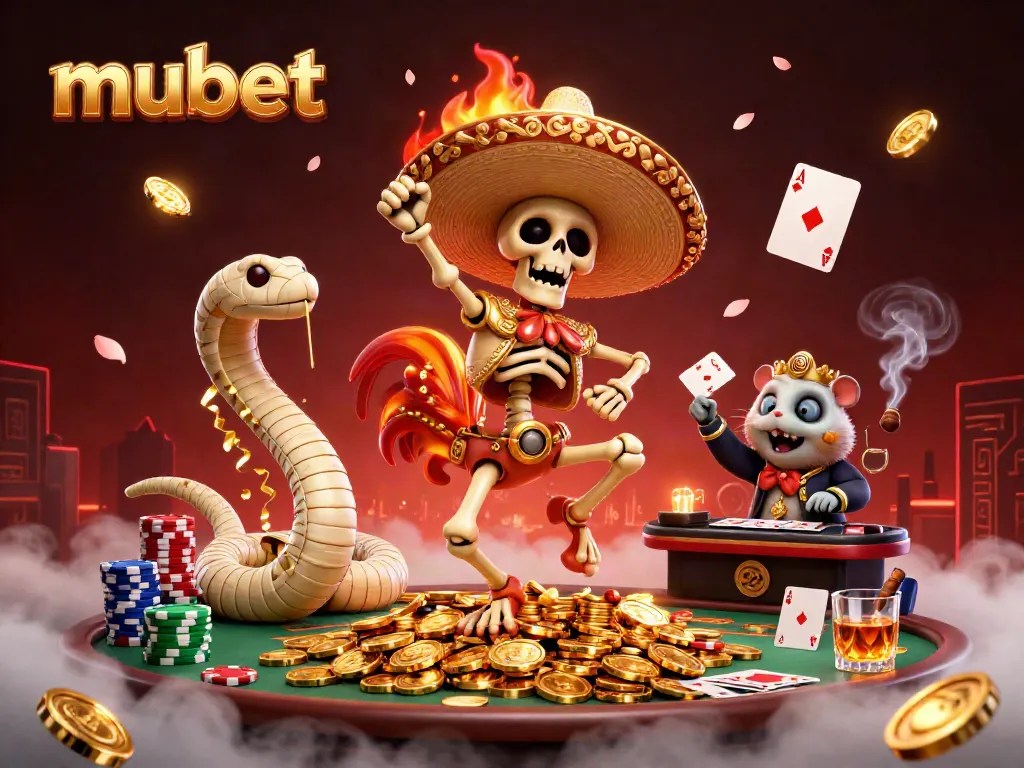 Experience thrilling gameplay with mubet featuring charismatic casino characters and vibrant gambling elements.
