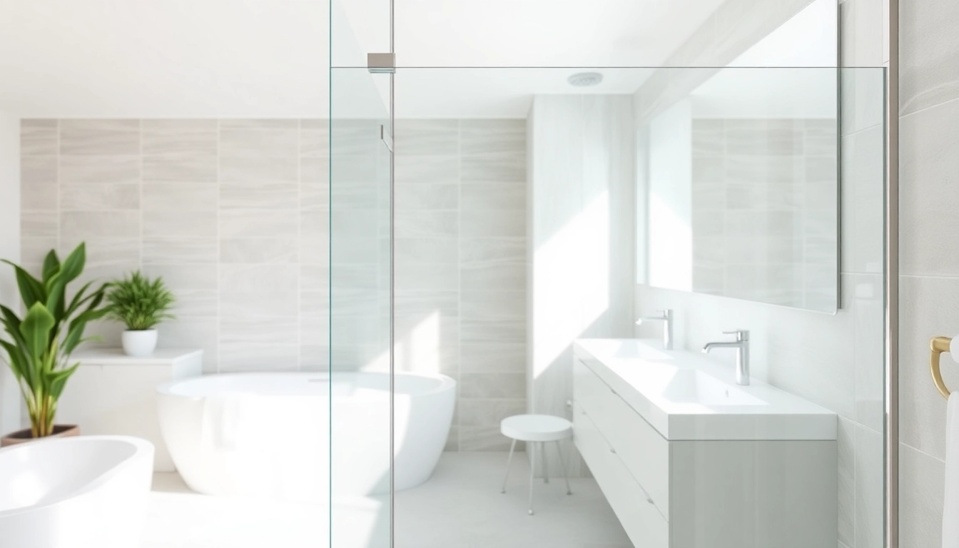 Install captivating shower screens semi frameless in a modern bathroom with sleek glass and chrome accents.