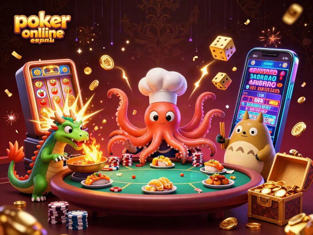 Póker online en España: Disfruta del póker en una mesa llena de acción y oro.