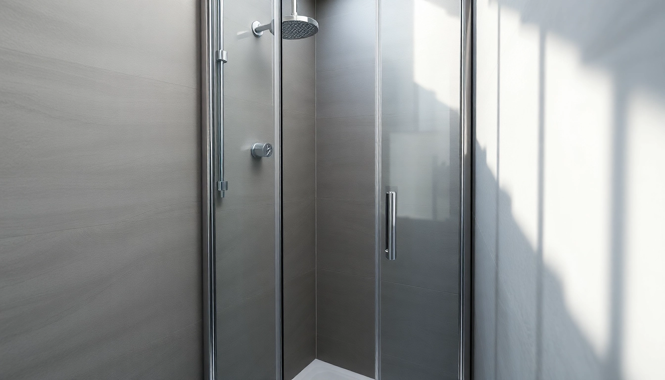 Elegante duschkabine 80x80 eckeinstieg in stilvollem Badezimmer mit Glasabtrennung.