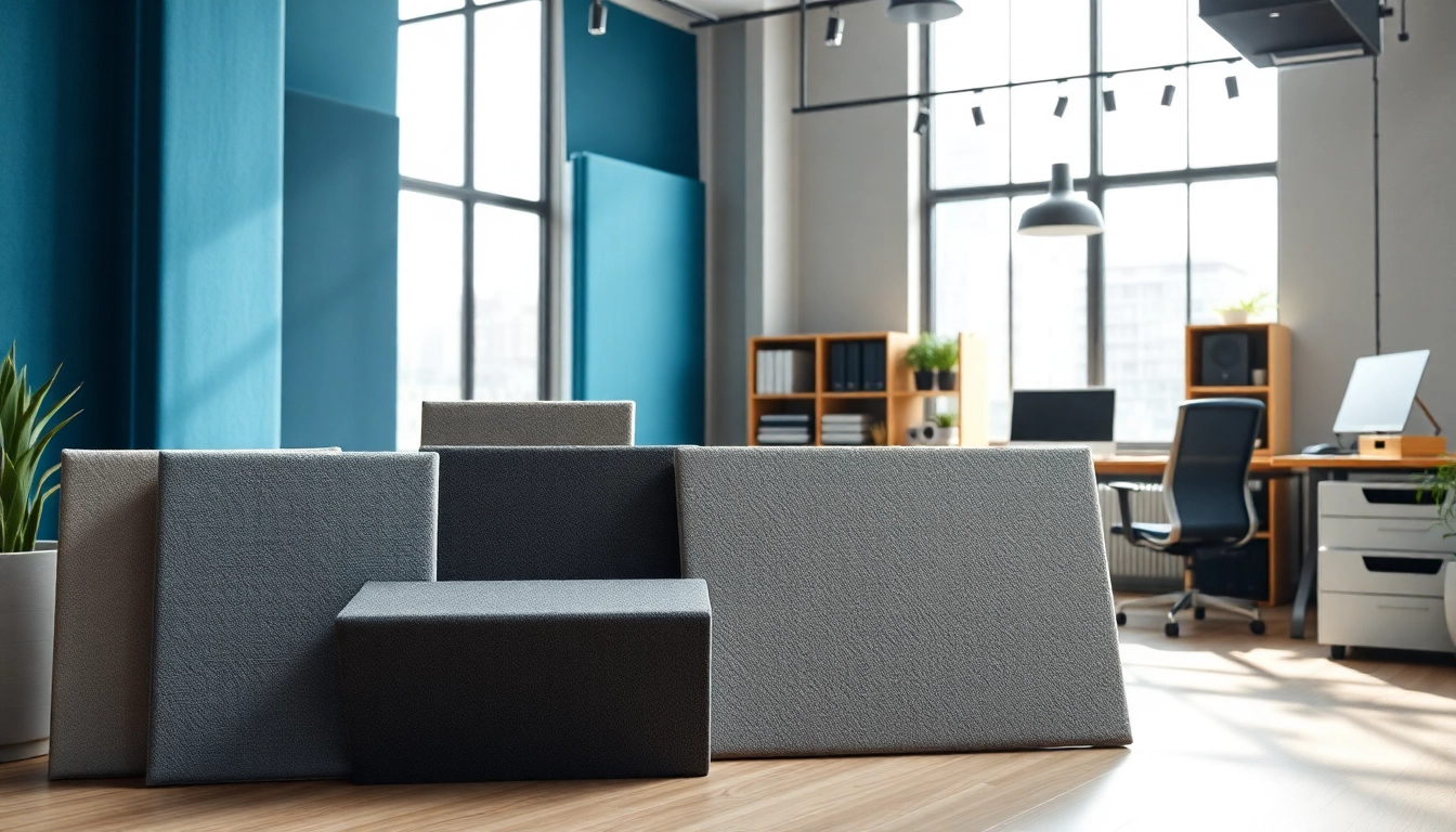 Enhance sound quality with stylish Acoustic Panels showcased in a modern studio environment.