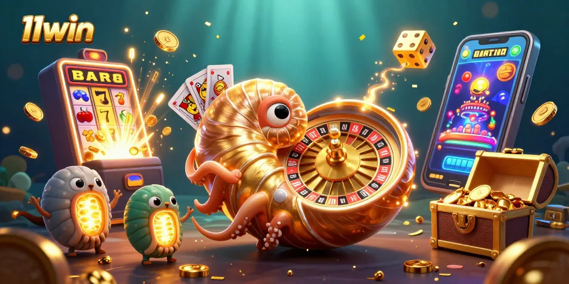 Experience thrilling games at 11win with an ancient nautilus roulette and vibrant casino elements.