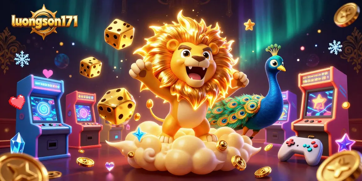 Experience thrilling gaming action with luongson171 in this dynamic 3D casino illustration.