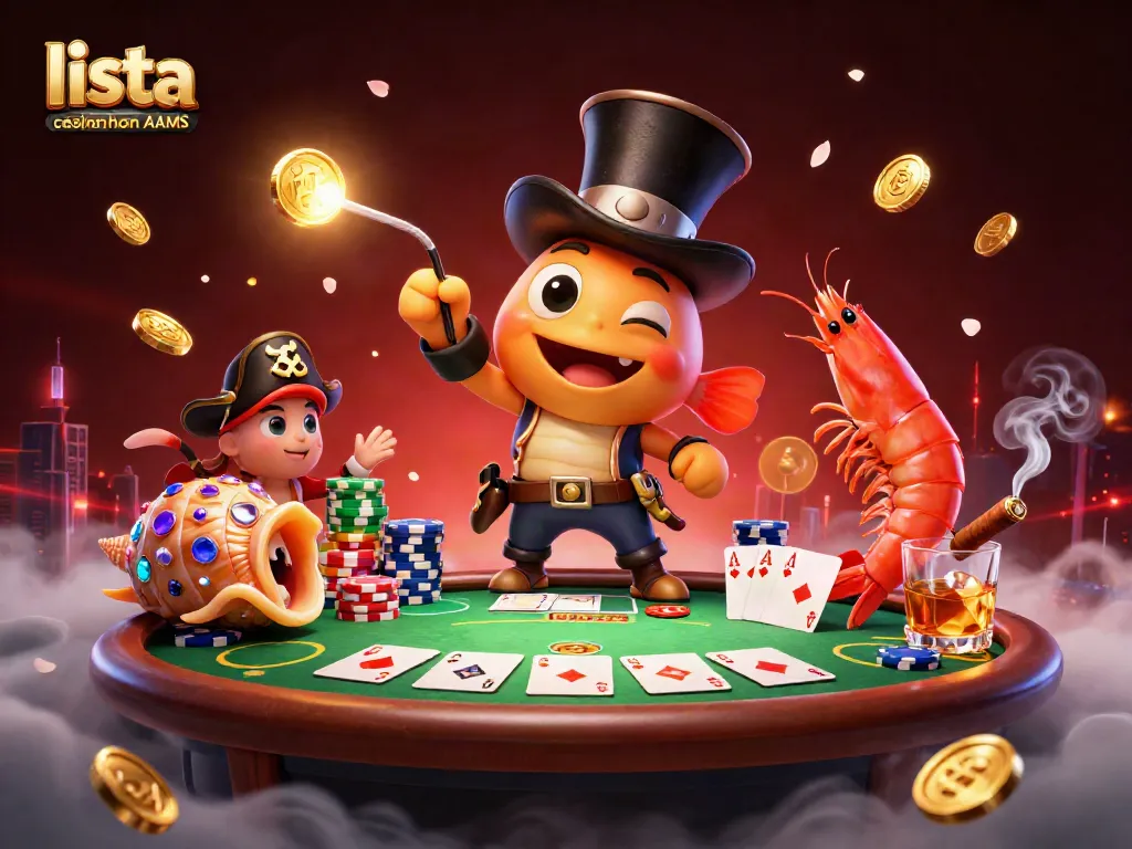 Giocare nei migliori casino online non AAMS con un'illustrazione vivace di un pesce angler e tesori marini.