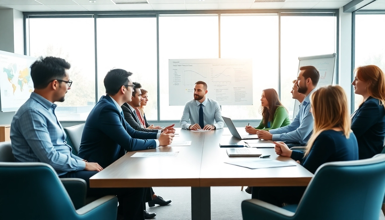 Discussing strategies for Federal and State contracts in a professional meeting.