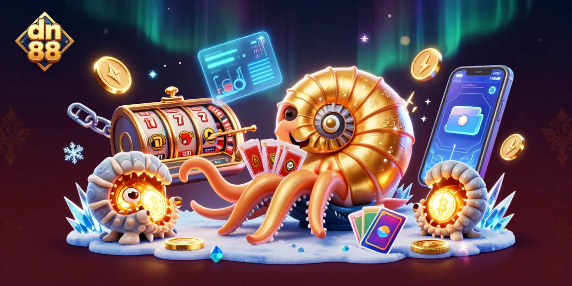 Engage with the vibrant world of dn 88 through a detailed casino scene featuring ancient nautilus and glowing coins.