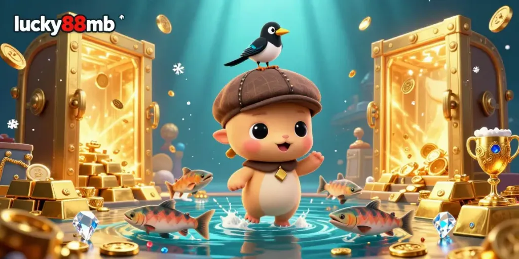 Experience thrilling slots and jackpots at lucky88mb with cartoon characters and dazzling treasures!