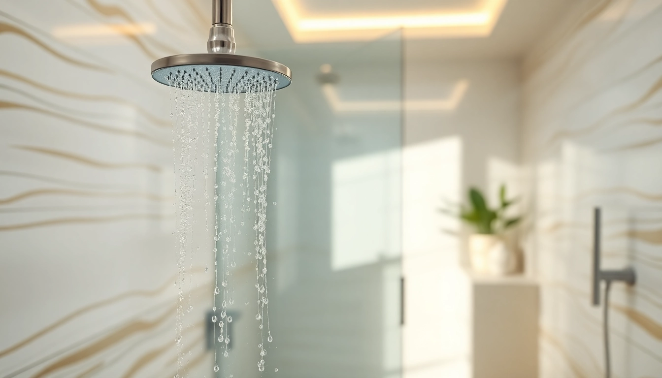Transform your space with elegant showers au featuring a modern design and serene ambiance.