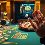 Experience thrilling gameplay at VSWIN's casino table with dice rolling excitement.