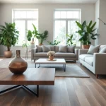 Transform your space with lvp floors that blend style and elegance in a chic living area.