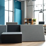 Enhance sound quality with stylish Acoustic Panels showcased in a modern studio environment.