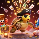 Experience thrilling slot games at 33win with this vibrant illustration of a treasure-filled underwater scene.