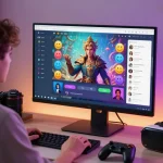 Engaging chat scene with CrushOn AI character customization and interactive elements.