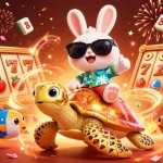 Spin the reels at 789win for vibrant jackpot excitement surrounded by lucky symbols.