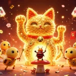 Experience the thrill of 689P BET with a vibrant casino atmosphere filled with lucky symbols and fireflies.