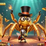Experience thrilling gameplay at keonhacaibet888, featuring a vibrant 3D casino scene full of treasures.