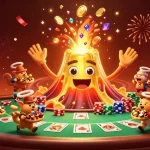 Win big with thrilling games at casino Oxbet featuring a lively 3D volcano and poker excitement.