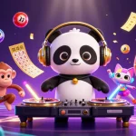 Engage in thrilling gameplay with BETJILI, featuring an exciting 3D casino scene with vibrant characters.